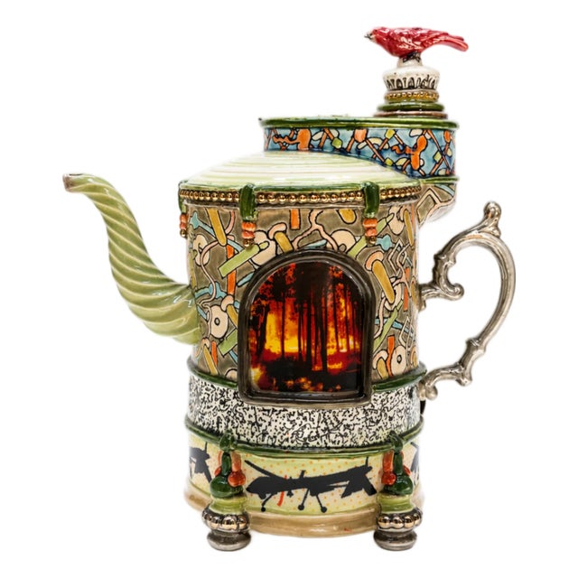 Ron Carlson, Teapot “Fire & Water” For Sale