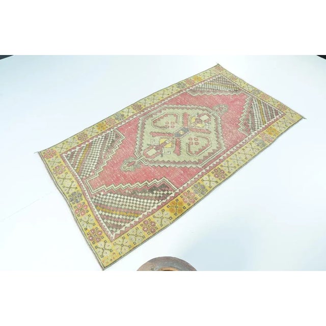 Handmade Oushak Floor Rug For Sale - Image 6 of 9