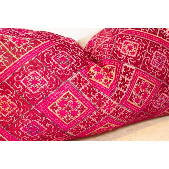 Antique Chamba Sindh Silk Pillow For Sale In Los Angeles - Image 6 of 8