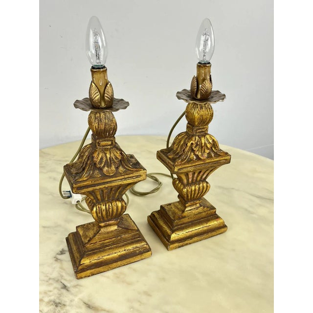 Mid-Century Modern Mid-Century Italian Table Lamps, 1950s, Set of 2 For Sale - Image 3 of 10