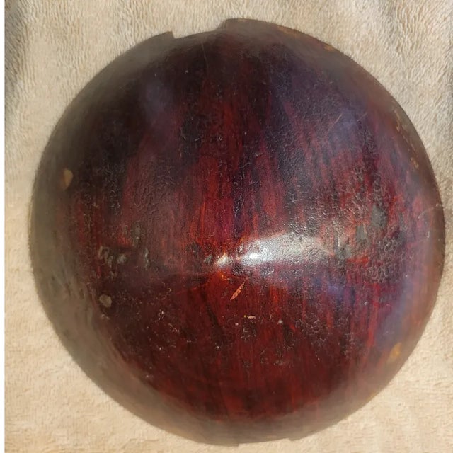 Wood Antique Chinese Lacquered Wood Rice/Bun Basket For Sale - Image 7 of 8