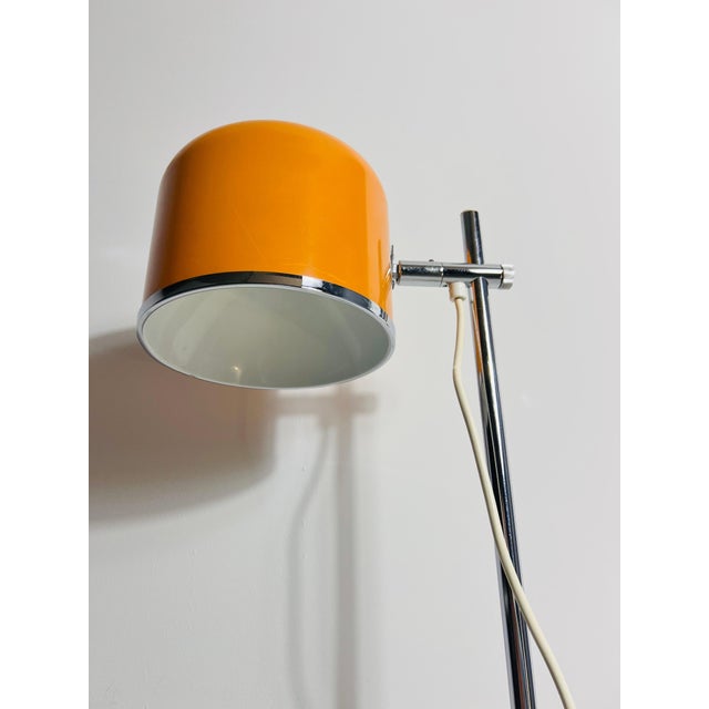 Midcentury Orange Space Age Floor Lamp by Staff, Germany, 1970s For Sale - Image 11 of 12