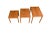 1970s 1970s Danish Mid Century Modern Teak Nesting Tables - Set of 3 For Sale - Image 5 of 11
