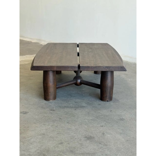 Contemporary Coffee Table in Reclaimed Pine For Sale - Image 10 of 10