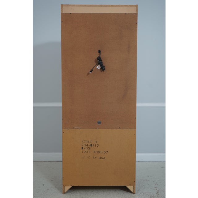 Broyhill Cherry Open Bookcase Wall Unit Cabinet For Sale - Image 14 of 16