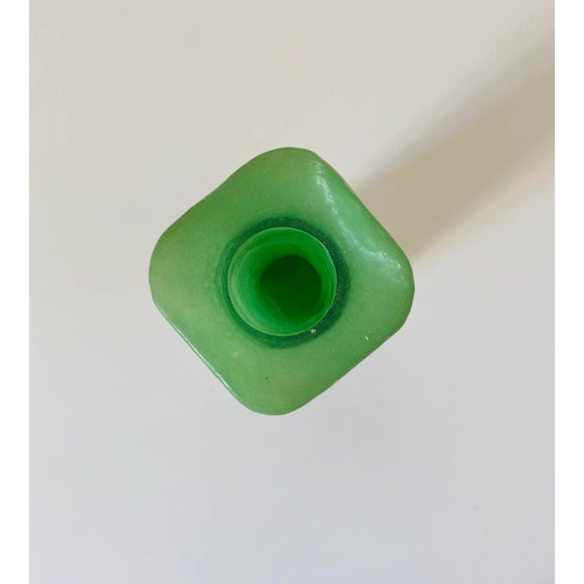 Vintage Green Bottle in Glass, 1950s For Sale - Image 6 of 10