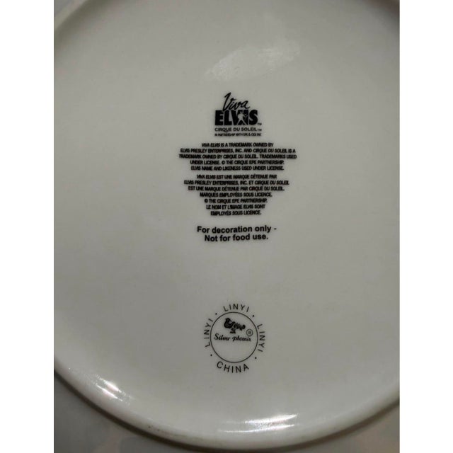 Mid-Century Modern Viva Elvis Cirque Du Soleil Collectible Decorative Plate For Sale - Image 3 of 4