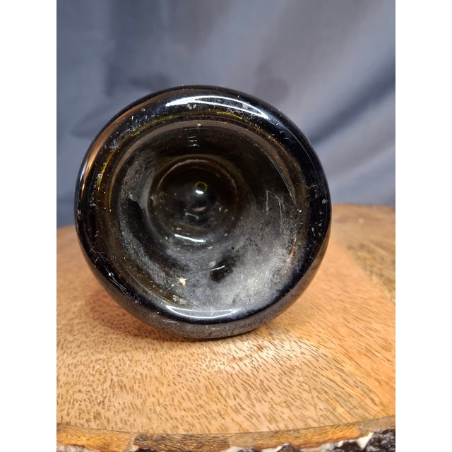 Dark Green Rare 1874 Chateau Mouton Rothschild Empty Wine Bottle & Original Cork R. Galos For Sale - Image 8 of 10