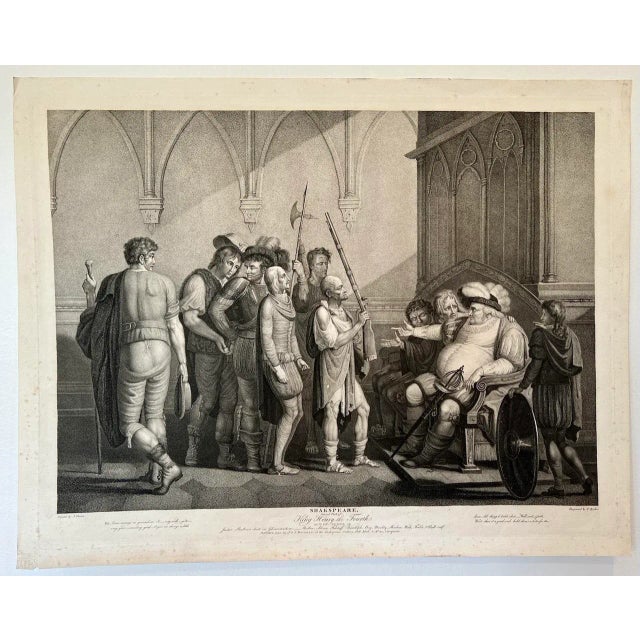 Late 18th Century T. Ryder "Shakspeare - Second Part of King Henry the Fourth. Act Iii. Scene Ii" Engraving C.1798 For Sale - Image 13 of 13