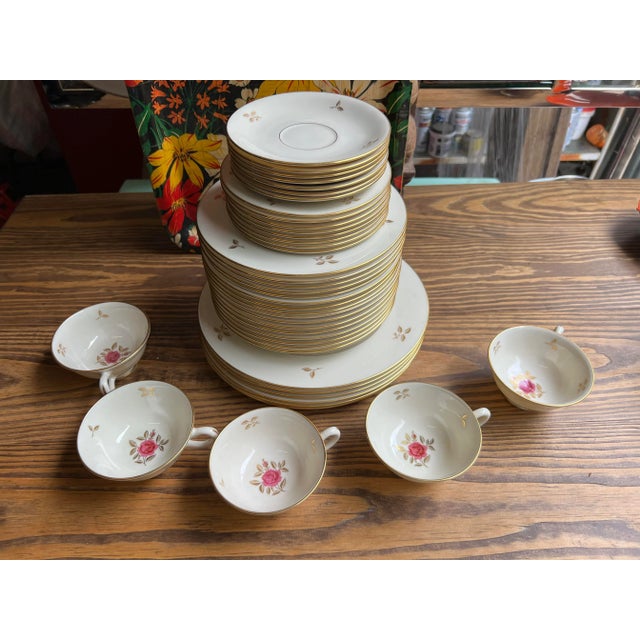 1950s Lenox Serving Dishes and Cups Set- 39 Pieces For Sale - Image 4 of 10