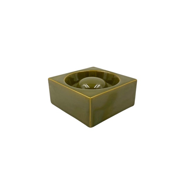 Mid-Century Green Ceramic Ashtray from Sicart, Italy, 1969 For Sale - Image 15 of 15