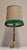 Vintage Brass Pilot Table Lamp with Fabric Shade and Green Trim, 1990s For Sale - Image 6 of 8