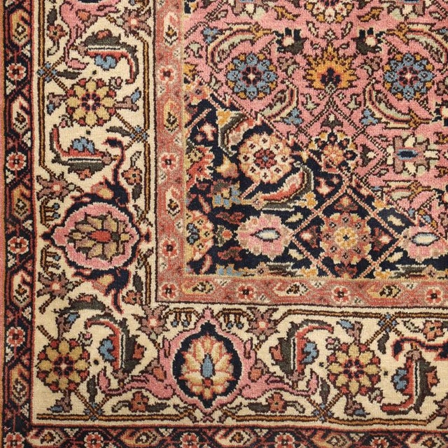 Tabriz Rug in Cotton and Wool For Sale - Image 5 of 8