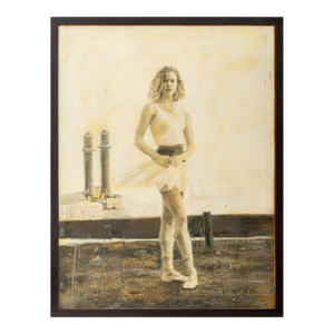 Paul Richard Standing Ballerina Oil on Panel