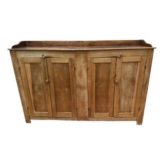 Antique American Four-Door Crock Cabinet For Sale