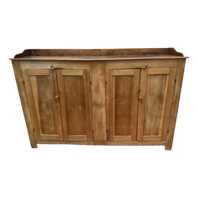 Antique American Four-Door Crock Cabinet For Sale
