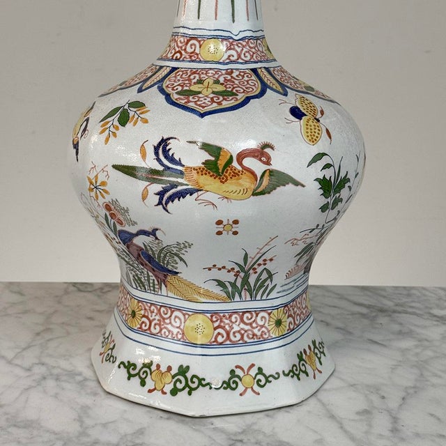 Late 19th Century Pair of Large Boch Frères Keramis Polychrome Faience Vases For Sale - Image 11 of 18