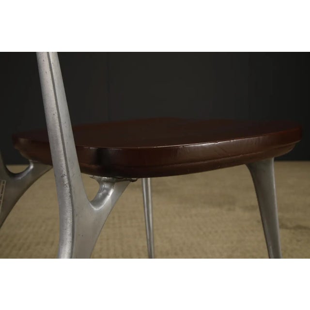 Pair of Shelby Williams 'Gazelle' Sculptural Aluminum Side Chairs, 1960s For Sale - Image 14 of 18