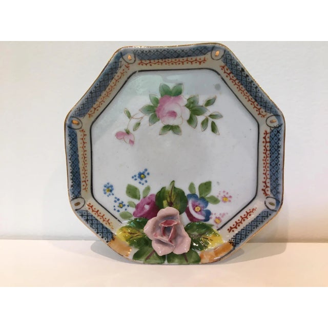 Metal Octagonal China Vide-Poche/Coin Dish For Sale - Image 7 of 7