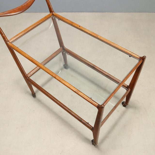 Vintage Serving Bar Cart, 1950s For Sale - Image 6 of 8