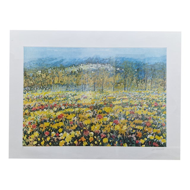 Michele Cascella, Landscape, 1990s, Engraving For Sale