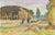 Landscape in Lagny is an Original Pastel and Watercolour realized by Paul Alouard-Carny (1884-1961) in 1936. Good...