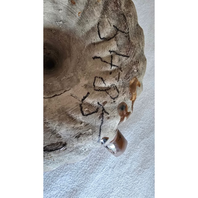 Vintage Redware Turks Head Bundt Pan Cake Mold With Handle For Sale - Image 9 of 9