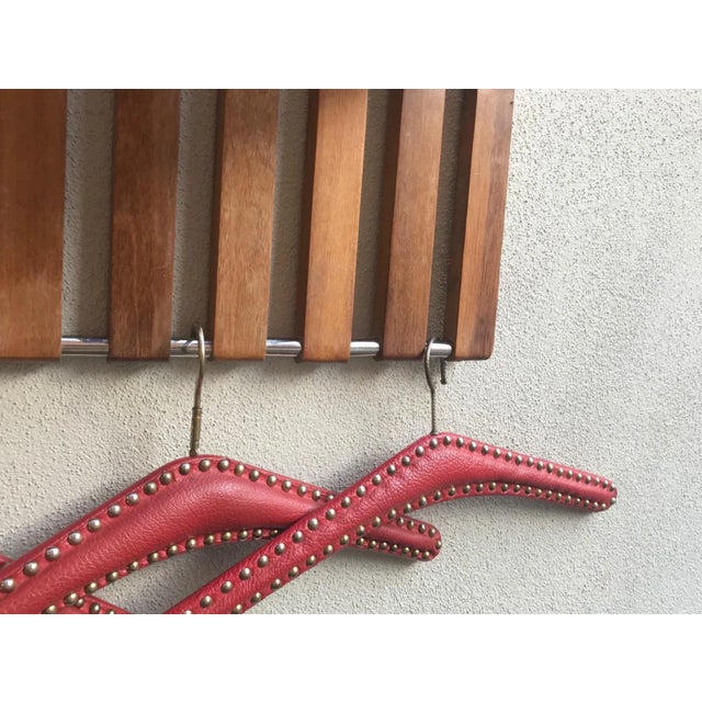 1970s Vintage Danish Teak and Steel Rack For Sale - Image 5 of 7