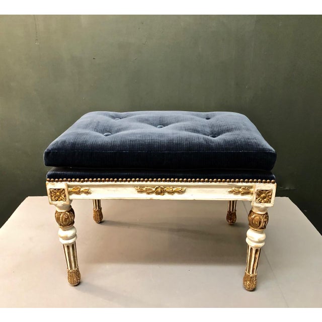 This is a very good example of a late 18th-early 19th century Gustavian stool or tabouret. The stool retains its original...