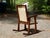 Vintage Mid Century Child Size Small Cane Rocking Chair Rocker For Sale - Image 12 of 14