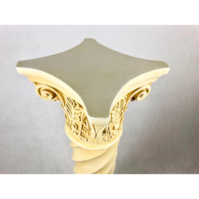 Vintage Roman Column Flower Stand Pedestal, 1980s For Sale - Image 10 of 13