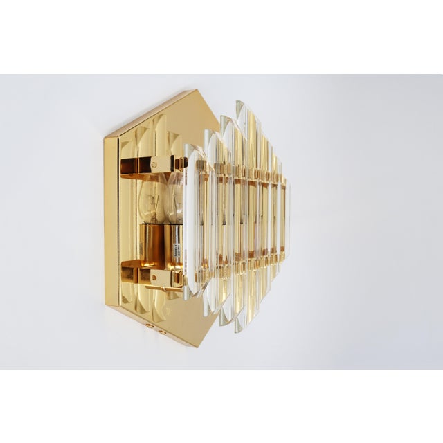 Metal Vintage Hollywood Regency Wall Lamp from Honsel, 1990s For Sale - Image 7 of 9