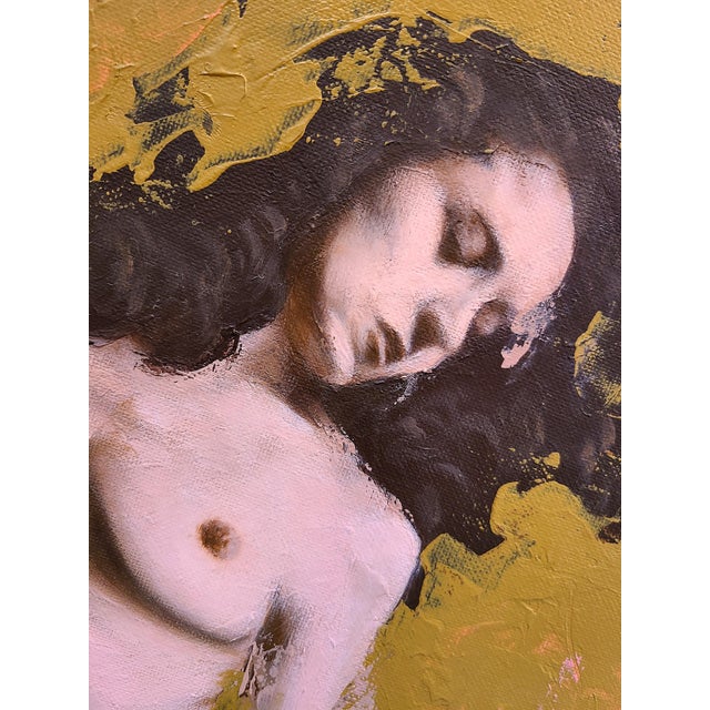 Realism Without a Song (Contemporary Impressionist Nude Portrait Painting), Louis Braquet For Sale - Image 3 of 4