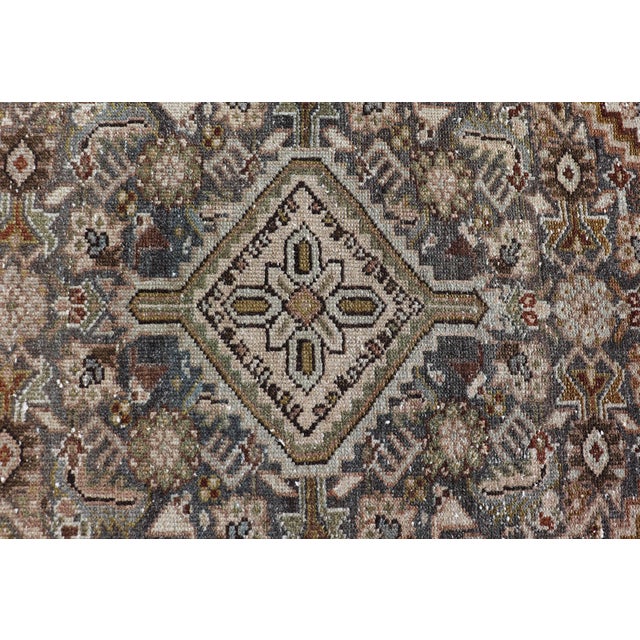 Ivory Antique Persian Malayer Rug With Central Medallion 2'5 X 3'11 For Sale - Image 8 of 10