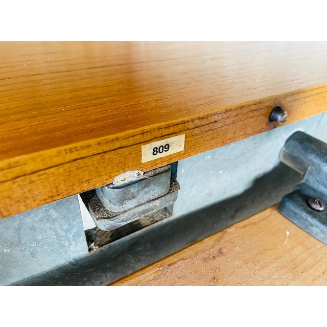 Mid-Century Extendable Teak Dining Table with Butterfly Leaf from Van Pelt, 1960s For Sale - Image 16 of 18