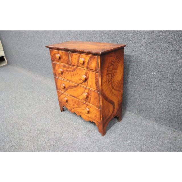 Traditional Paint Decorated Diminutive Chest For Sale - Image 3 of 8
