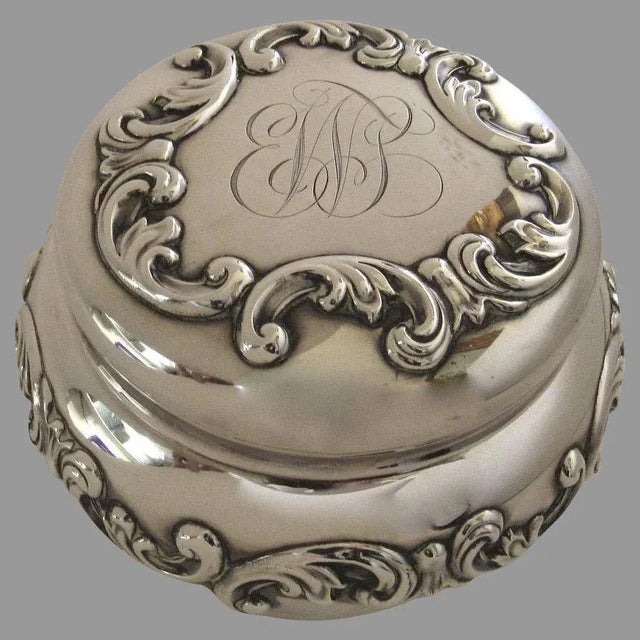 Sterling Silver Lidded Jar Dresser Box by Geo. C. Shreve & Co., San Francisco For Sale - Image 10 of 10