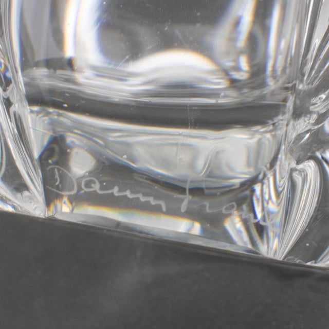 Daum Nancy France Crystal Bud Vase, Basket or Vide Poche, circa 1970 For Sale - Image 9 of 9