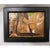 Mini Art Nature Collage painting Bark Wood Australia Paper Feathers Black Frame Artisan Handmade This framed nature...