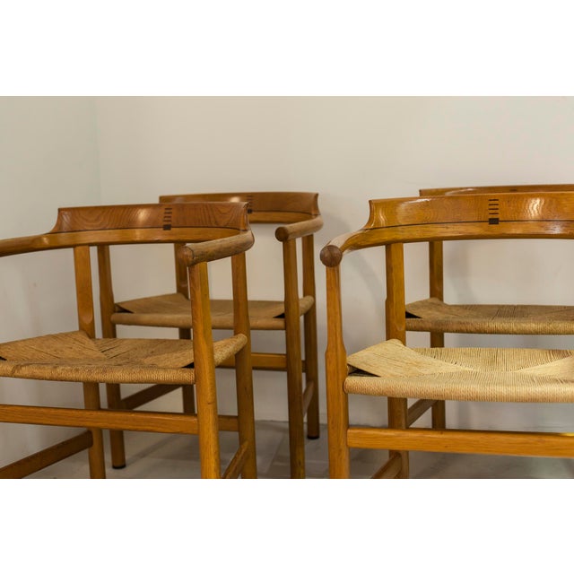 Wood PP62 Danish Side Chairs by Hans J. Wegner, 1960s, Set of 4 For Sale - Image 7 of 8