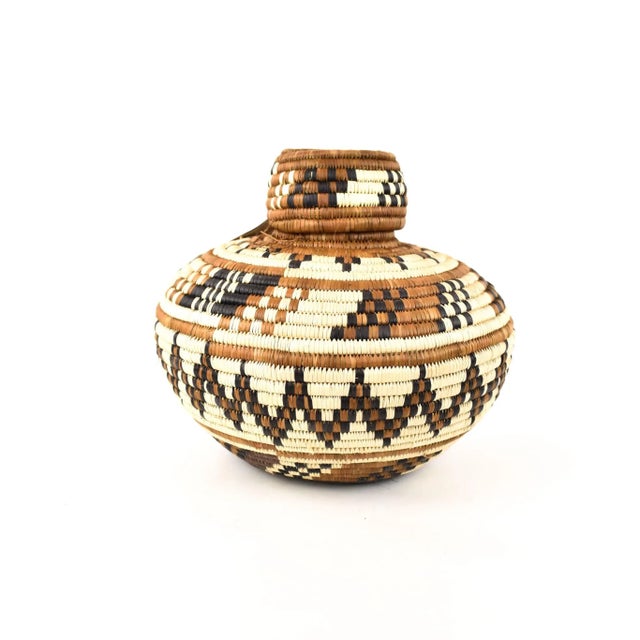 African South African Contemporary Lidded Basket For Sale - Image 3 of 9