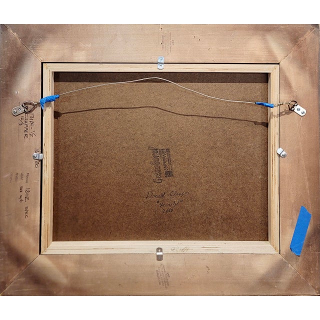 Donald Foster Clapper - Portrait of a Blonde Girl Wearing a Veil - Oil Painting For Sale - Image 9 of 9