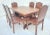 1930s Ornately Carved Draw Leaf Table & 6 Dining Chairs Set With Claw Feet For Sale - Image 13 of 13