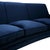 Italian Curved Sofa in Navy Blue Cotton Velvet by Gigi Radice for Minotti, 1950s For Sale - Image 8 of 14