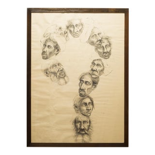 Untitled Ishwar Sagara Ink on Paper C.1967 For Sale