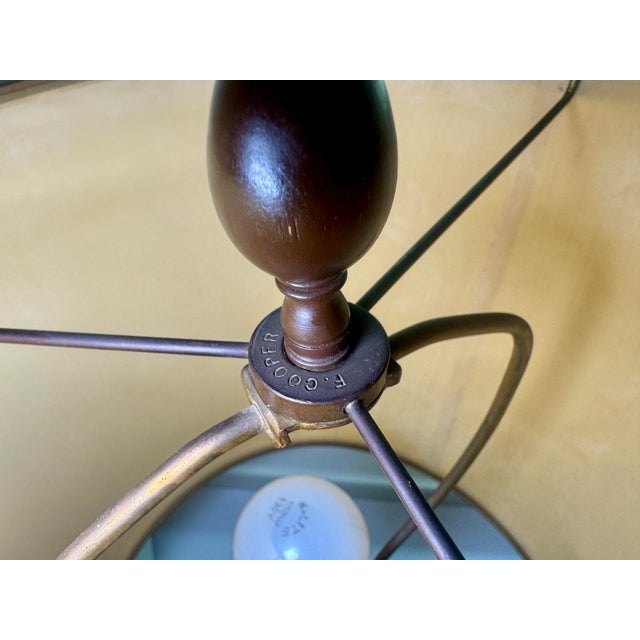 Frederick Cooper Vintage Frederick Cooper Chinoiserie Tea Canister Table Lamp With Original Silk Shade For Sale - Image 4 of 12