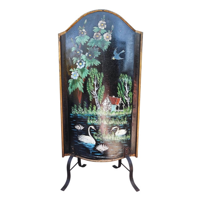 Art Nouveau Fireplace Screen, 1890s For Sale