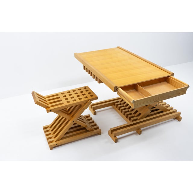 Generation Desk and Chair by Kurt Ziehmer for Gunther Lambert, Germany, 1970s, Set of 2 For Sale - Image 10 of 17