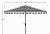 Contemporary Vienna 11 Ft Crank Umbrella - Black/White For Sale - Image 3 of 3