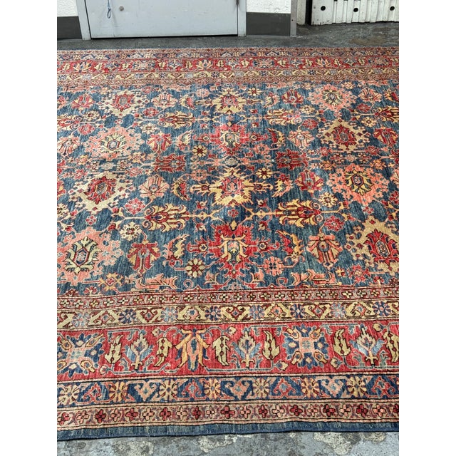 9ft3in × 12ft Persian Wool Area Rug For Sale - Image 4 of 12